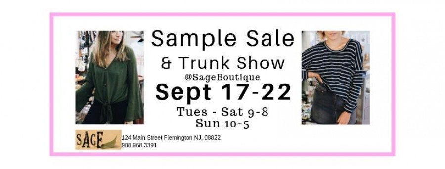 Sage Boutique by Attachments Fall Sample Sale 
