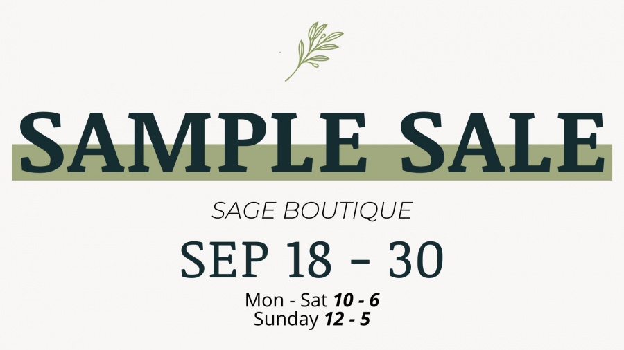 Attachments and Sage Sample Sale