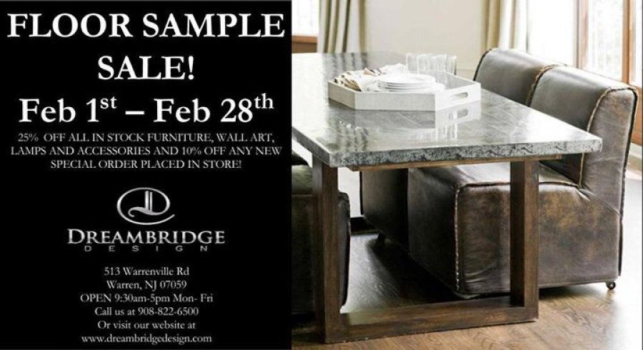 Floor Sample Sale Dreambridge Design, LLC.