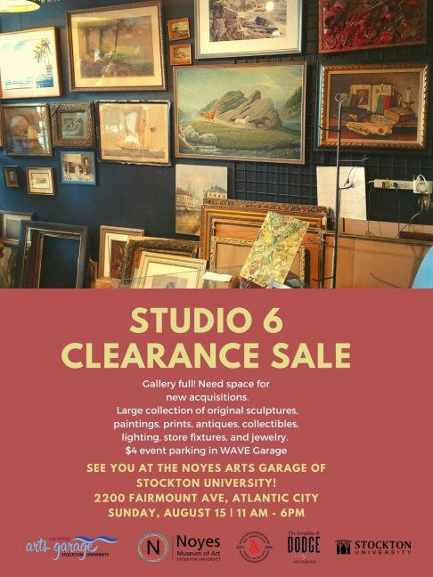 Noyes Arts Garage of Stockton University Studio 6 Clearance Sale